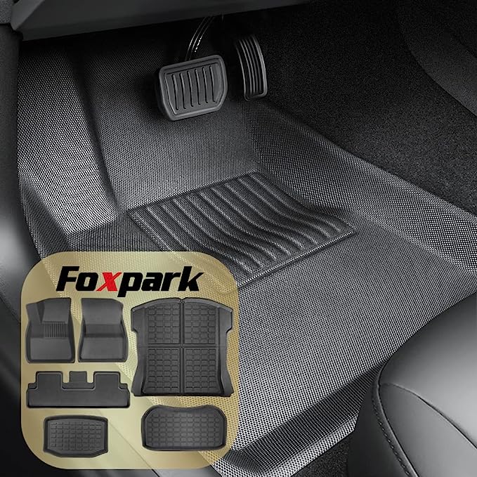 Foxpark AllWeather Floor Mats for Tesla Model 3 2019 2021 Teslamarkt