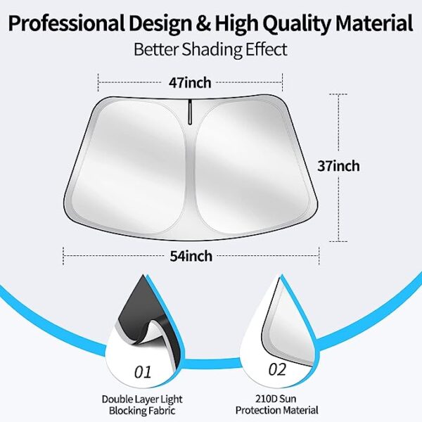 chirano tesla model Y/3 windshield sunshade