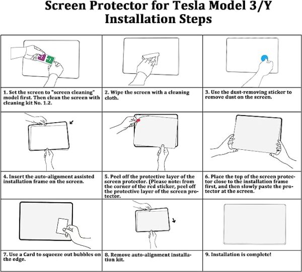 carwinter matte tesla model Y/3 screen protector