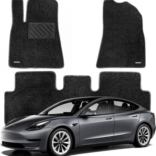 wennebird superior carpet floor mats for tesla model 3