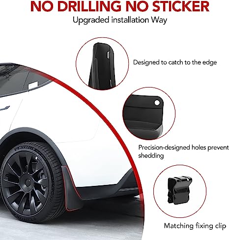 tesla model y mud flaps basenor