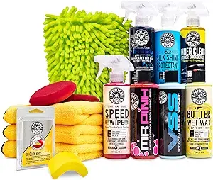 Chemical Guys HOL123 Car Cleaning Kit for Interior & Exterior, 14 Items Including (7) 16 oz Chemicals