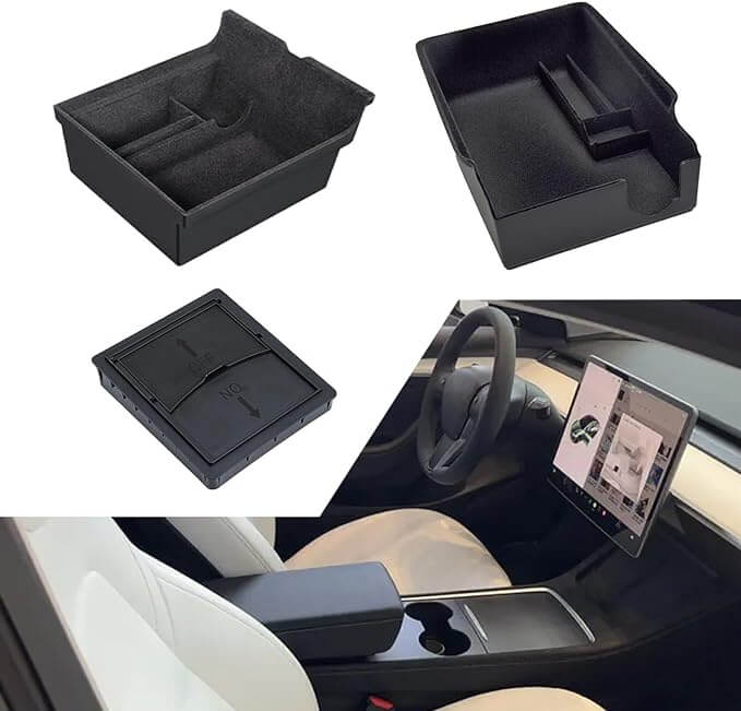 Lumtee - Tesla Model 3 Center Console Organizer