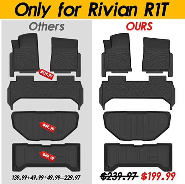 Rivian Accessories - Rivian R1T Accessories - Rivian Floor Mats